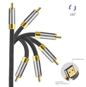 Câble <span class=keywords><strong>HDMI</strong></span> 2.1 certifié 8K 1m 2m 3m <span class=keywords><strong>5m</strong></span> haute vitesse 48 Gbps 8K <span class=keywords><strong>60Hz</strong></span> <span class=keywords><strong>4K</strong></span> 120Hz Ultra HD 8K plaqué or - Product Image 5