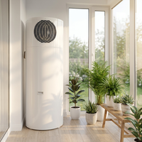 Nuevo Calentador de Agua con Bomba de Calor de Fuente de Aire Todo en Uno R134a 0.5P con Descarga Lateral, Color Blanco, para Interiores, Sin Wifi