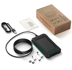 กล้องเอ็นโดสโคป P40 เลนส์คู่ขนาด 8 มม. หน้าจอ IPS HD ขนาด 4.3 นิ้ว กล้องตรวจสอบอุตสาหกรรม 1080P IP68 สายเคเบิลกึ่งแข็งขนาด 5 เมตร สำหรับตรวจสอบท่อระบายน้ำรถยนต์ - Product Image 6