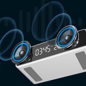 6-in-1 Wireless Charging Bluetooth Speaker with Alarm <b>Clock</b> Radio 5W Charger for Bedside Table - Product Image 6