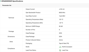 100% mới và độc đáo opa855idsgr Màn hình in ấn 855 WSON-8 tốc độ cao hoạt động chip khuếch đại mạch tích hợp trong kho - Product Image 4