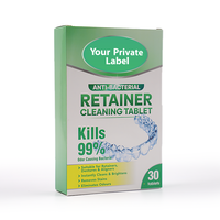 Comprimés Nettoyants Effervescents pour Appareils Dentaires – Nettoyage Efficace pour Appareils Orthodontiques, Gouttières et Protège-dents (Pack de 30/60/120 Comprimés)