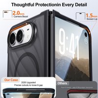 Étui de téléphone magnétique pour iPhone 18 Duo, design ondulé de luxe, finition mate anti-traces de doigts, coque de protection antichoc pour iPhone 18 Duo
