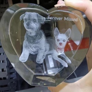 Dowin 3W 5W 10W Laser đánh dấu máy tinh thể Cube 3D laser bên trong kính Máy khắc - Product Image 4