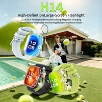 Reloj Inteligente 2026 con Pantalla Táctil Completa, Monitor de Ritmo Cardíaco, Rastreador de Actividad Física, Modelo H14, para Hombre y Mujer