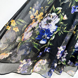 Abito Lungo Estivo da Donna in Chiffon con Stampa Floreale Stile Francese Vintage, Elegante e Giovanile, Splendido per le Vacanze, Nuova Collezione Estate 2026 <span class=keywords><strong>X</strong></span> - Product Image 5