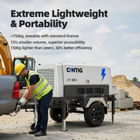 Compresor de Aire de Tornillo Portátil Diésel de Alto Flujo CINTIG, 13m³/min, 88kW, 8Bar, Certificado CE, para Múltiples Herramientas Neumáticas y Equipos de Aire Comprimido