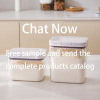 Conteneur de stockage hermétique ANYA pour farine et céréales, sans BPA, grand seau à riz en plastique, bacs de rangement pour organisation de garde-manger de cuisine