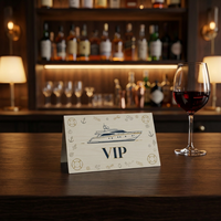 Tarjeta VIP de Membresía de Madera con Diseño de Yate, Soluciones RFID NTAG215 13.56 MHz para Uso en Bares