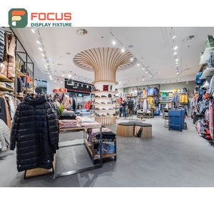 Contemporary Retail Project <b>Led</b> <b>Lighting</b> Gondola Shelving Odm Service Clothing Store - Product Image 4