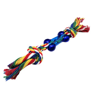 Para Amazon, juguetes ecológicos para mascotas, cuerda de algodón para masticar con cepillo de dientes, hueso de perro, palo para masticar de goma, limpieza de dientes, juguete para perros - Product Image 5