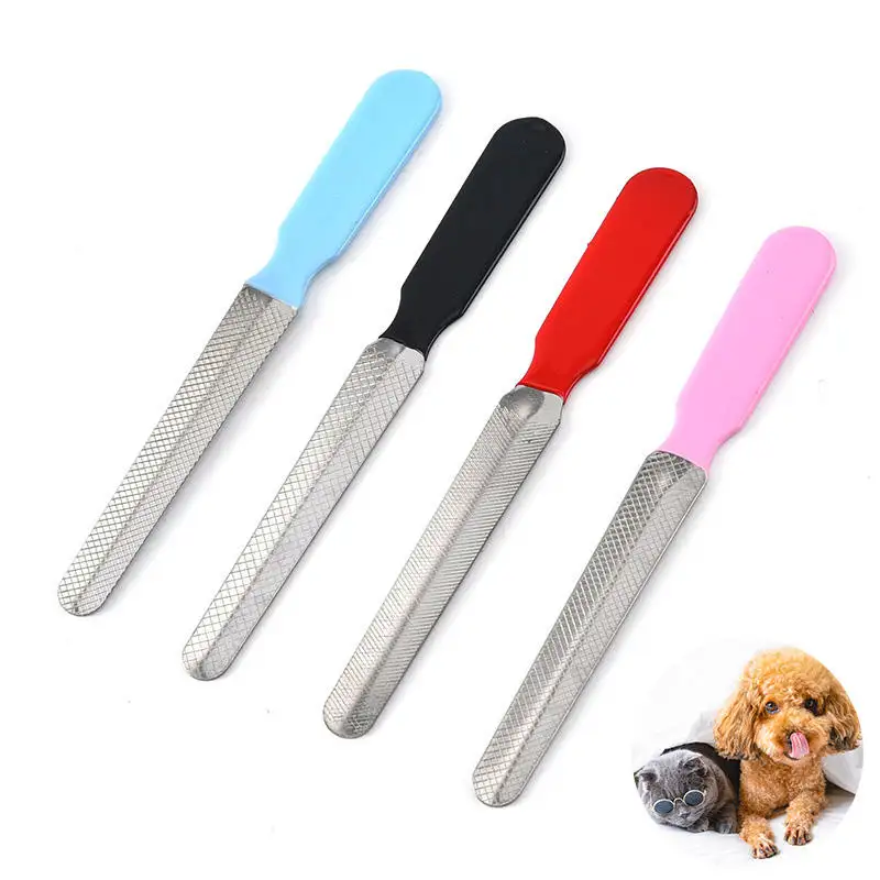 Fornecedores De Cachorros Metal Pet Arquivo De Prego Dog Paw Grooming Suave Indolor Pet Prego Filer Garras Patas Pet Nail Fling Aparar