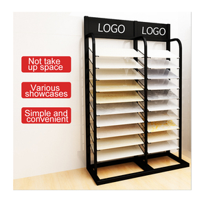 Quartz Tile Panel Laminated Floor Sample Tiles Marble Slab Display Stand Showroom Rack