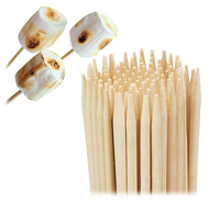 100 brochettes en bambou écologiques jetables, manches longues de 6 à 30 pouces, pour barbecue au charbon de bois et artisanat extérieur