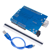Kit de Inicio de Placa Atmega328P R3 - Protoboard con Cable USB-C, Conector de Batería de 9V y Más de 65 Cables de Puente para Educación STEM