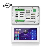 AC220V/110-250V Alüminyum Ses Hoparlörü 30W 7 İnç HD Ekranlı Dokunmatik Duvar Tipi Ev Amfisi 20m WIFI Menzili 2 Grup Bölmeli Destek
