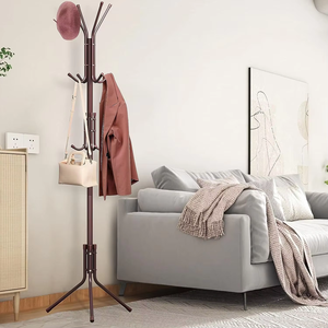 <span class=keywords><strong>Porte</strong></span>-<span class=keywords><strong>manteau</strong></span> pliable avec plusieurs crochets - <span class=keywords><strong>Porte</strong></span>-vêtements sur pied pour chambre à coucher, entrée, salon - Product Image 5