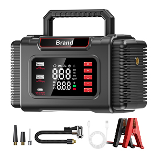 Máy bơm lốp ô tô <span class=keywords><strong>mini</strong></span> đa chức năng & bộ khởi động bình ắc quy 8000mAh tích hợp bơm khí, bộ tăng áp, sạc dự phòng - Product Image 1