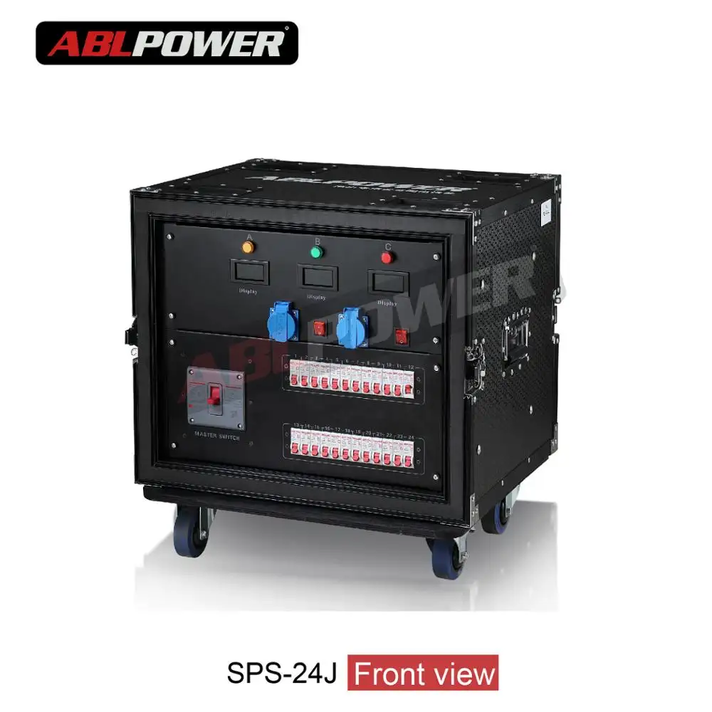 Neue stil bühne power verteilung distro box ausrüstung box licht power control 380v 24 kanäle bakelit stecker