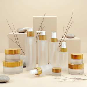 Botella de Vidrio de Bambú de 30 ml, 50 ml, 100 ml, 120 ml, 150 ml con Tapa de Bambú/Madera para el Cuidado de la Piel, Botellas de Vidrio para Envasado de Cosméticos - Product Image 2