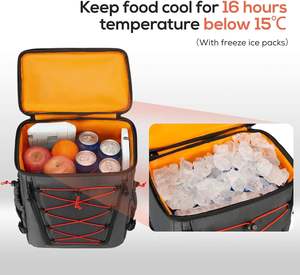 15l alcool personnalisé 30 canettes sac à dos pique-nique 15l café 15 litres isotherme sac à dos pour livraison de nourriture sac à dos thermique pour pizza dispe - Product Image 4