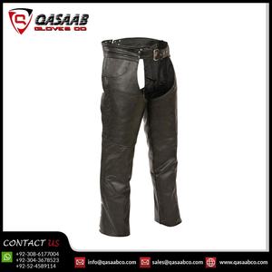 Elegante cuero de vaca transpirable color personalizado's Bikers Chaps motocicleta montar en motocicleta Chaps con cinturón - Product Image 2