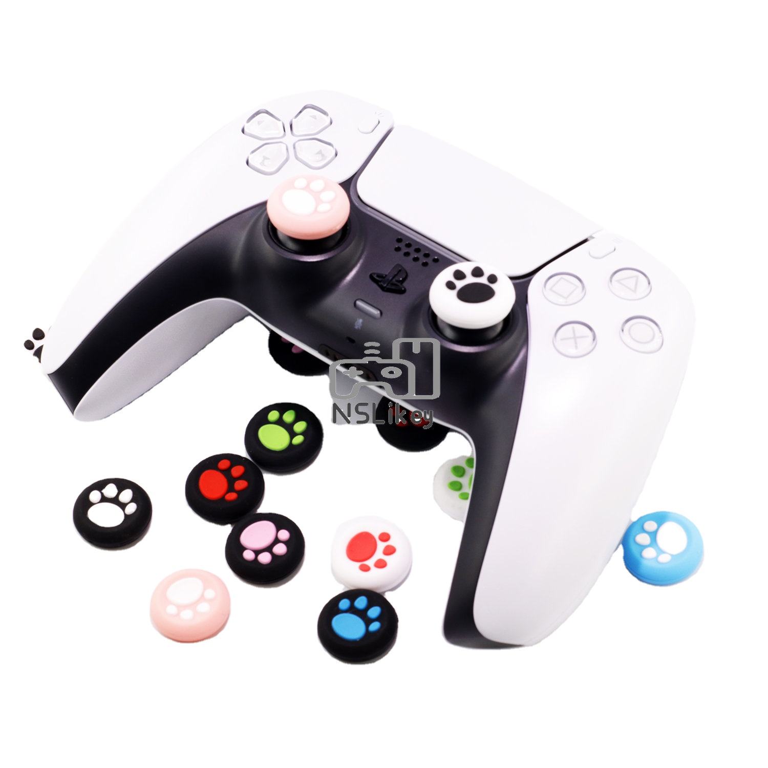 NSLikey Cat Paw Cute Thumb Grip for Nintendo Switch PS3 PS4 PS5 Xbox One  Xbox 360 Controller Joystick Thumbstick Cover