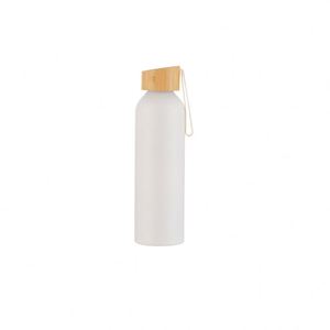New Arrival Wholesale Branded Logo Aluminum Sport <b>Water</b> <b>Bottles</b> With Bamboo Lid Handle for Promotions Factory Price - Product Image 4