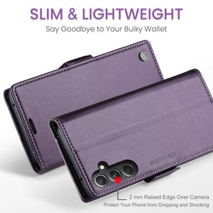 CaseMe Dropshipping productos <span class=keywords><strong>2023</strong></span> para Samsung S23 FE A54 A34 A14 A24 A53 <span class=keywords><strong>A13</strong></span> funda ranura sostener RFID cuero para Samsung S23 FE funda - Product Image 4
