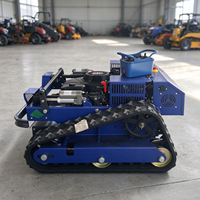 Mesin Pemotong Rumput Crawler Remote Control Terlaris, Mini Robotic Flail Mowe