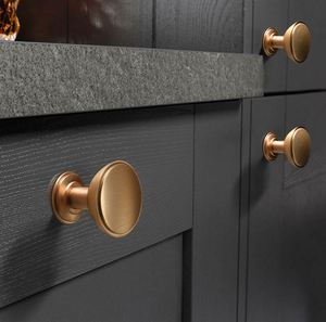 WEKIS Zinc European Luxury Nordic Style Antiqued Brushed <b>Gold</b> Cabinet Handles for Bedroom Hotel Kitchen Cabinets Drawers - Product Image 2