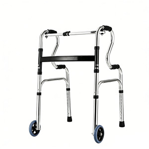 Hua Ensheng Aluminum Alloy <b>Walker</b> With Seat Adjustable Height Folding Walking Aid For <b>Elderly</b> Disabled Support Stable Anti Slip - Product Image 5