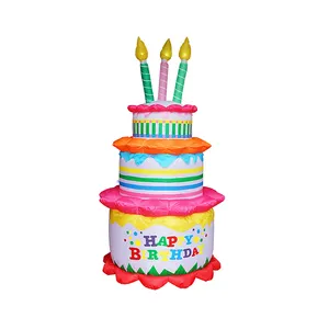 充气生日蛋糕院子装饰充气广告蜡烛蛋糕