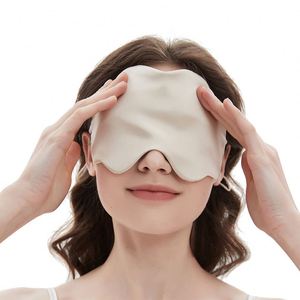 16 Momme Mulberry Silk Eye Mask. Thin Summer Design, Featuring Cool Touch, air Permeability and <b>Light</b> Blocking for Sound <b>Sleep</b>. - Product Image 4