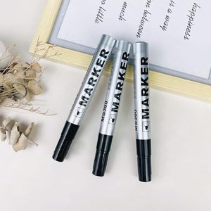 Waterproof Permanent Marker Pen 3 Colors <b>Smooth</b> Writing Round Toe <b>Brush</b> Tip - Product Image 2