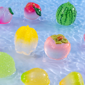 Mini jouets pour enfants, brillants dans le noir, en résine époxy, forme de crème glacée, modèle écologique, décoration miniature pour jardin, aquariums - Product Image 6