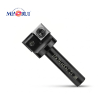 Miaorui Fraise à rainurer indexable en carbure à queue de 12,7 mm, diamètre de coupe de 30 mm, 2T, pour le surfaçage et le rabotage du bois CNC