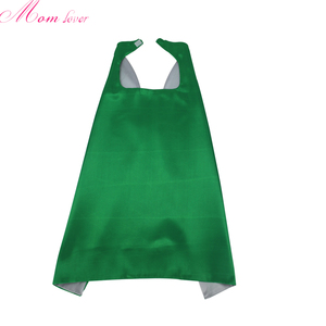 Disfraz <span class=keywords><strong>de</strong></span> Halloween fiesta 2 <span class=keywords><strong>capas</strong></span> 70*70cm OEM logo personalizado niños superhéroe <span class=keywords><strong>capas</strong></span> con logo - Product Image 3