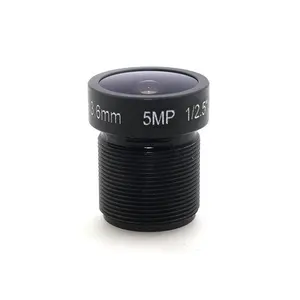 3.6mm 초점 거리 5MP 1/2.5 "5 메가픽셀 HD M12 인터페이스 마운트 감시 CCTV 보안 카메라 렌즈