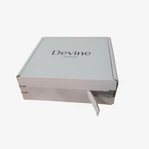 カスタムロゴ白段ボールセルフシーリング配送ボックス - Product Image 1