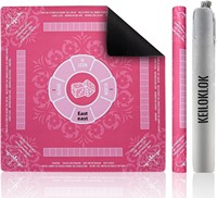 Tapis de mahjong super antidérapant avec design de support adhérent, garde sa place, pour un jeu de mahjong américain fluide et stable