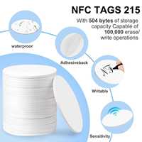 Carte d'accès NFC 215, carte d'identification par radiofréquence pour entreprises, autocollants RFID, étiquettes NFC pour mobiles