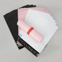 Sacs de courrier rose logo personnalisé imprimé Express vêtements recyclés expédition poly enveloppe postale poly sac d'enveloppe