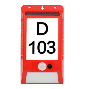 โคมไฟติดผนังกลางแจ้งแบบกันน้ำ IP65 พร้อมไฟ LED ตัวเรือน ABS ใช้พลังงานแสงอาทิตย์ ป้ายเลขที่บ้านพร้อมไฟ 8+88 ตัวเลข - Product Image 3