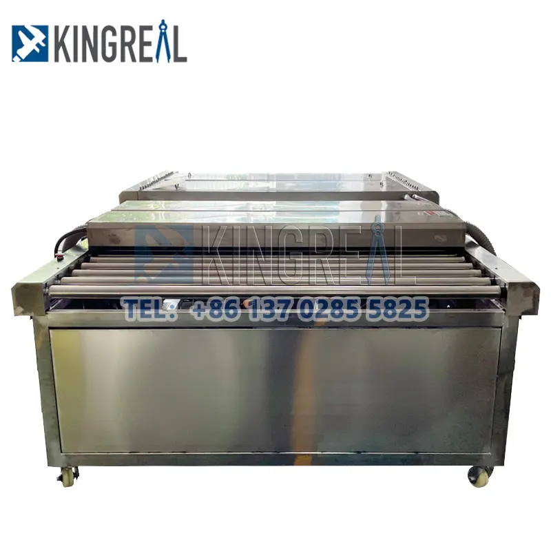 KINGREAL Automatic Stainless Steel Panel Cleaning And Washing Machine Metal Ceiling Tile Cleaning And Drying Machine