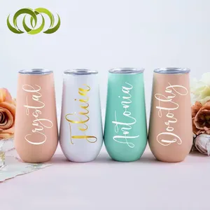 Personalizado 6oz swig ovo em forma de ovo, aço inoxidável champanhe flauta isolado copo de vácuo viagem caneca vinho tumblr