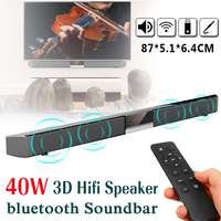 Barre de Son Sans Fil V5.0 pour TV avec Caisson de Basses Externe et DSP pour des Basses Puissantes, Meilleure Barre de Son pour TV