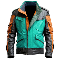 Nouvelle veste en cuir PU vintage décontractée pour homme, style motard, avec poches, idéale pour le printemps