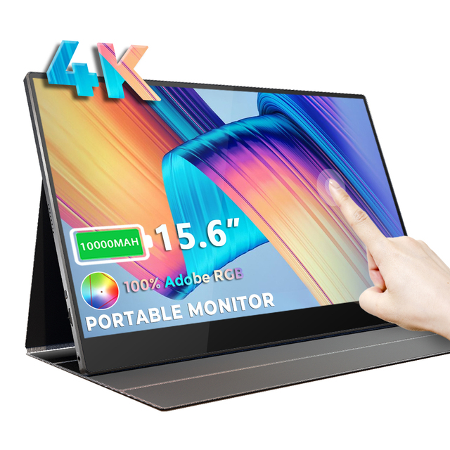 15.6 Inch 4K Touch Screen with Battery HDR 3840 X 2160 Type c Smart Portable Laptop Extender for Ps5 Monitor