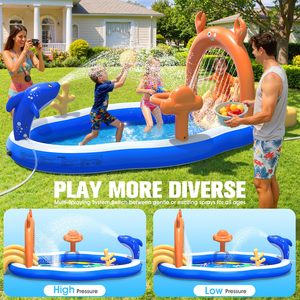 Promotion exceptionnelle : Grand centre de jeux gonflable 2026 avec piscine pour enfants, toboggan aquatique et arroseur, parc aquatique gonflable 120x70x50 pour enfants - Product Image 6